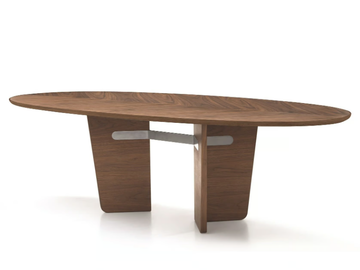 PRINCIPE MP.604 - Oval walnut table by Arte Brotto - view 2